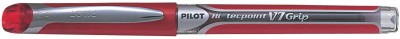 PILOT Hi-Techpoint V7 Grip Red Roller Ball Pen(Pack of 12)