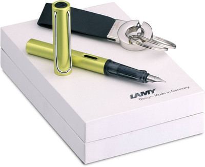 

Lamy AL STAR Charged Green Medium FP Keyring Gift Set Fountain Pen(Pack of 2)