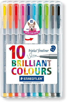

Staedtler Triplus Tip Desktop Fineliner Pen(Pack of 10)
