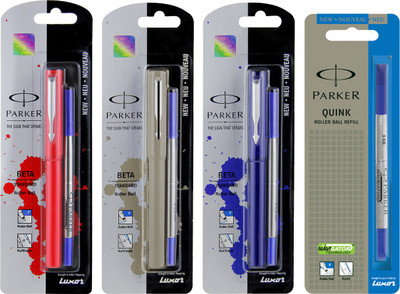 

Parker Beta Standard Roller Ball Pen(Pack of 4)