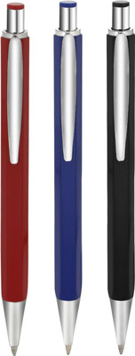 

Giftvenue 3 Colours Click Pens with Silver Finish Ball Pen(Pack of 3)