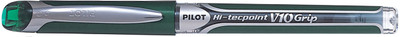 

Pilot Hi Techpoint V10 Grip Green (Pack of 12) Roller Ball Pen(Pack of 12)