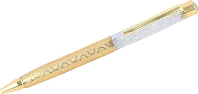 

Jewel Fuel Gold Plated German Silver Swarovski Crystal Filled Ball Pen