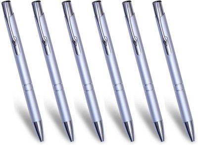 

PeepalComm Premium Silver Ball Pen(Pack of 6)