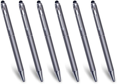 

PeepalComm Premium Grey Stylus and Ball Pen(Pack of 6)