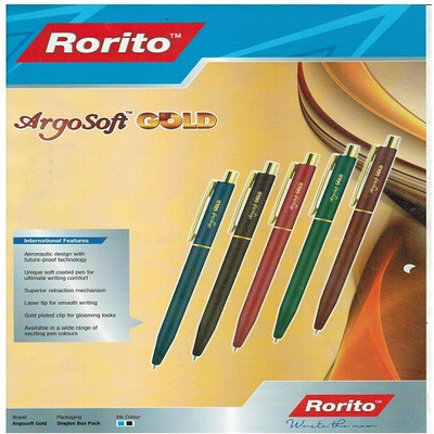 

Rorito ARGOSOFT GOLD PACK OF 5 PCS Ball Pen(Pack of 5)