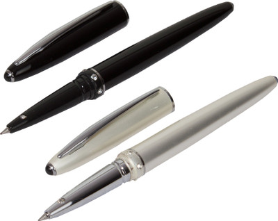 

Auteur Auter Diamond Studded Gift Collection Set of Black and Pearl White Roller Ball Pen(Pack of 2)