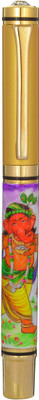 

Omkraft Hand Painted Ganesha Roller Ball Pen(Pack of 3)