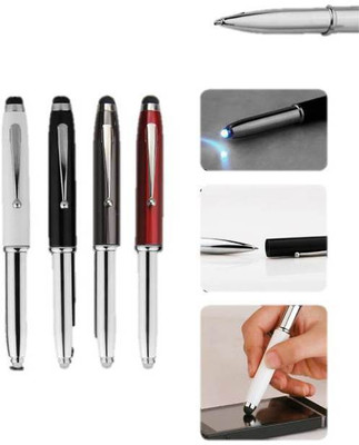

RIF Metal with Stylus & Torch (Set of 2 Pcs) Ball Pen(Pack of 2)