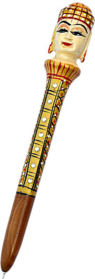 

Chitra Handicraft Wooden Budha pen Ball Pen
