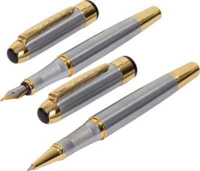

Auteur Auteur Jinhao 250 Heavy Set Steel Finish Fountain Pen(Pack of 2)
