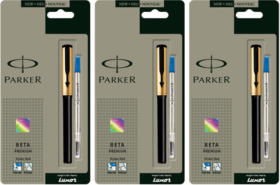 

Parker Beta_7276 Roller Ball Pen(Pack of 3)