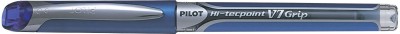 PILOT Hi-Techpoint V7 Grip Blue Roller Ball Pen(Pack of 12)