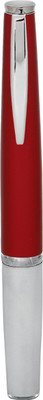

Giftvenue Exclusive Red Unique Twisted Ball Pen with Silver Finish Ball Pen