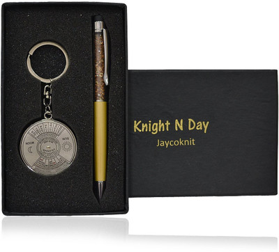 

Jaycoknit Knight N Day's CONCORD GOLD Dzire Touch Metal Pen,Calendar Key chain Corporate Pen Gift Set(Pack of 2)