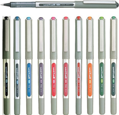 Uni Ball Ballpen Roller Ball Pen(Pack of 10)