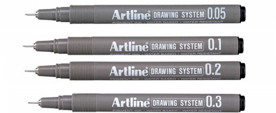 

Artline Drawing Fineliner Pen(Pack of 4)