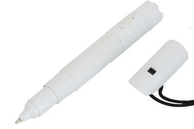 

Gadge Torch and Whistle White Ball Pen