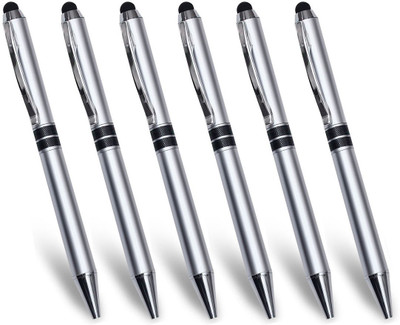 

PeepalComm Premium Silver Stylus and Ball Pen(Pack of 6)