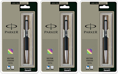 Parker Vector_7255 Ball Pen(Pack of 3)
