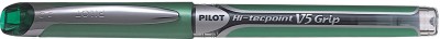 PILOT Hi Techpoint V5 Grip Green (Pack of 12) Roller Ball Pen(Pack of 12)