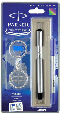 

Parker VECTOR stainless steel CT With Key Chain Roller Ball Pen
