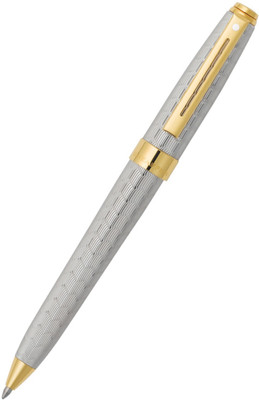 

Sheaffer Prelude Signature Silver plate Engraved Pattern 22K Gold Plate Trim Ball Pen