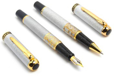 

Auteur Silver Set 827 Premium Fountain Pen(Pack of 2)