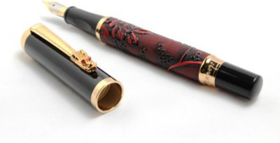 

Dikawen Auspicious Dragon Carved Brown Fountain Pen