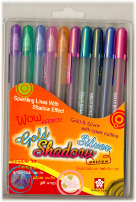 

Sakura Gelly Roll Gold and Silver Shadow Gel Pen