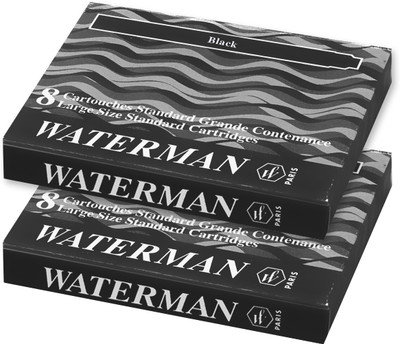 

Waterman Black Ink Cartridge(Pack of 2)