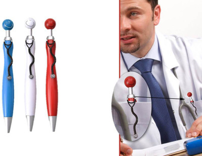 

RIF Doctor stethoscope style clip (Set of 3 Pcs) Ball Pen(Pack of 3)