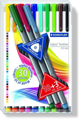 

Staedtler Triplus Fineliner Pen(Pack of 13)