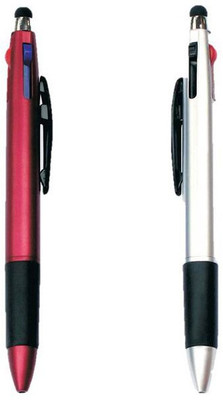 

RIF 3 Refill with Stylus Red & Silver (Set of 2 Pcs ) Ball Pen(Pack of 2)