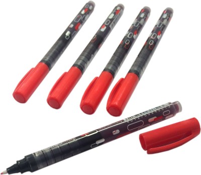 Pelikan Inky Fineliner Pen(Pack of 5, Red)