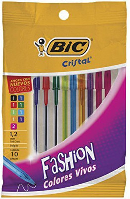 

BIC roll-proof hexagon-shaped barrel Ball Pen(Pack of 10)