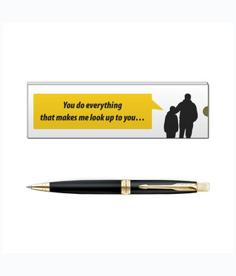 

Parker Aster Matte Black GT with Dad Quote Ball Pen