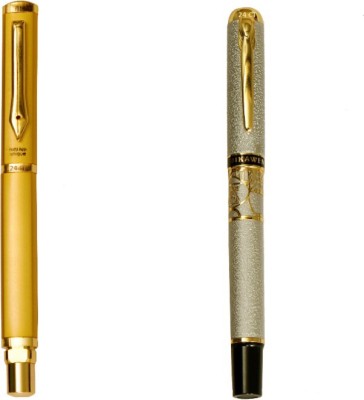 

Hayman 24 CT Gold Plated Designer BUY1 GET 1 FREE Roller Ball Pen(Pack of 2)