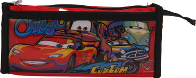 

Disney CARS Cartoon Art NYLON & PVC Pencil Box(Set of 1, Multicolor)