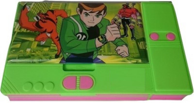

Ashmaadi Multiple Cartoons/Characters Art Plastic Pencil Box(Set of 1, Green)