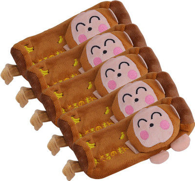 

Saamarth Impex Cartoon monkey Art Fabric Pencil Box(Set of 1, Brown)