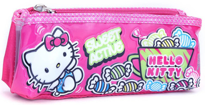 

Hello Kitty Hello Kitty Graphic Art Plastic Pencil Box(Set of 1, Pink)