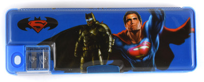 

Funmatic Inbuilt Sharpner Batman Art Plastic Pencil Box(Set of 1, Blue)