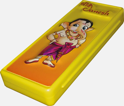 

Buddyz Ganesh Plastic Pencil Box(Set of 1, Yellow)