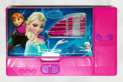 

Dream Bag Frozen Cartoon Art Plastic Pencil Box(Set of 1, Multicolor)