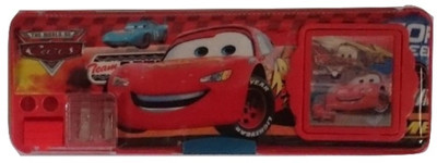 

Gift Chachu Calculator Cars Art Plastic Pencil Box(Set of 1, Red)