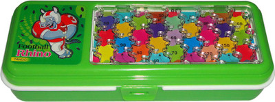 

VJ TANGO Rhino Art Plastic Pencil Box(Set of 1, Green, White)