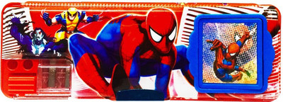 

Priyankish Smart Kidz Spiderman Art Plastic Pencil Box(Set of 1, Red)