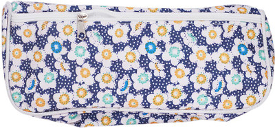 

Saamarth Impex Printed Flower Art Fabric Pencil Box(Set of 1, Blue)