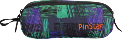 

PinStar Dual Compartment V1 Graphic Lines Art Polyester Pencil Box(Set of 1, Gold)